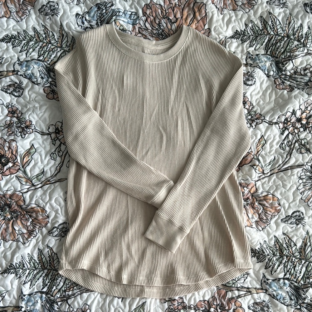 Abercrombie & Fitch Waffle Knit Top